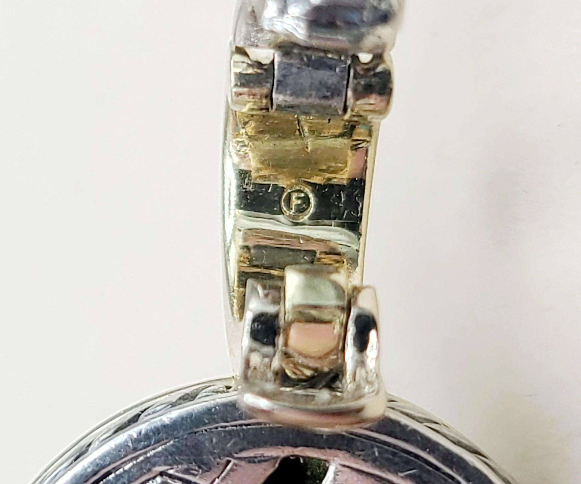 David Yurman Cerise Pendant Enhancer With 14mm Turquoise And Gold