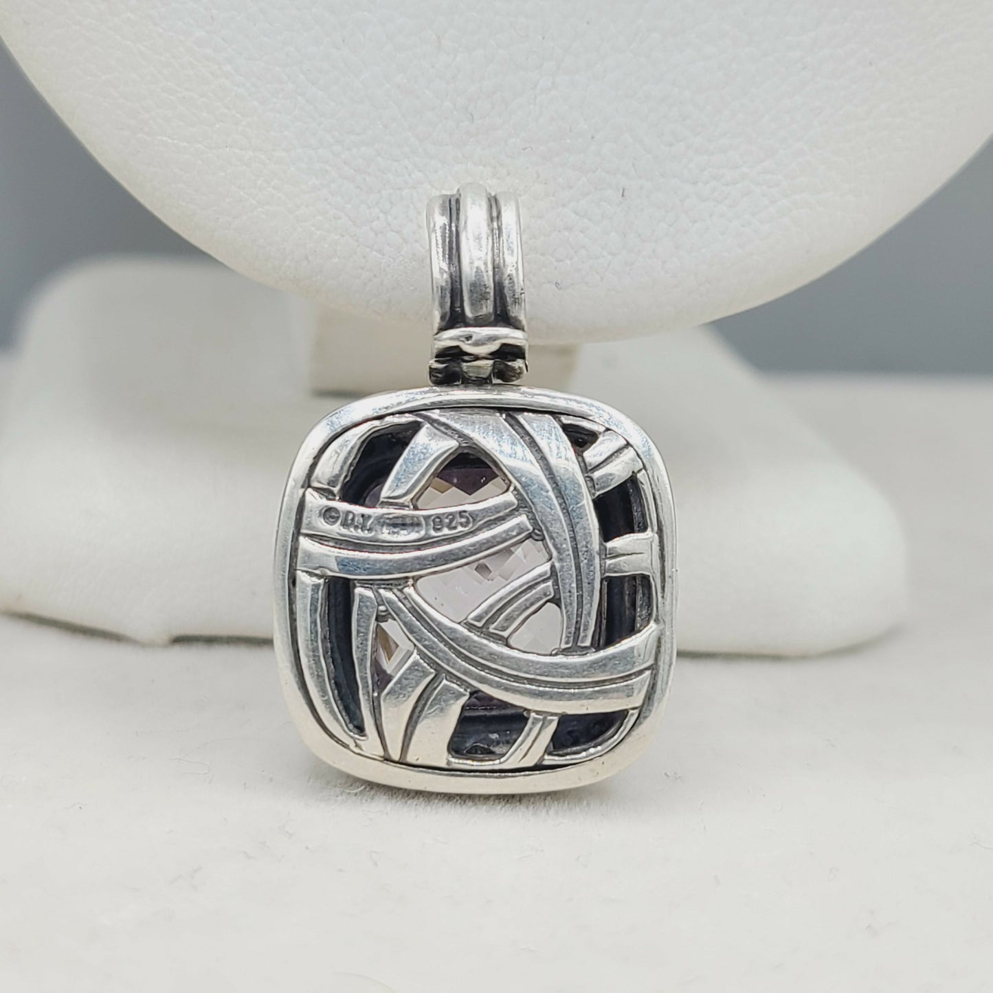    David Yurman Albion-14mm Lavender Amethyst & Diamond Pendant Enhancer