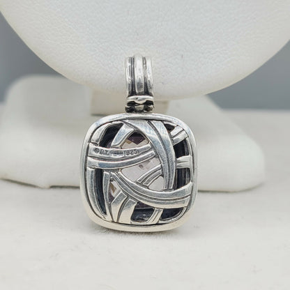    David Yurman Albion-14mm Lavender Amethyst & Diamond Pendant Enhancer