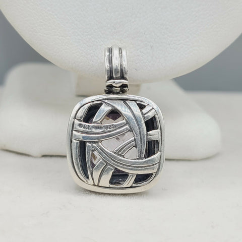  David Yurman Albion-14mm Lavender Amethyst & Diamond Pendant Enhancer