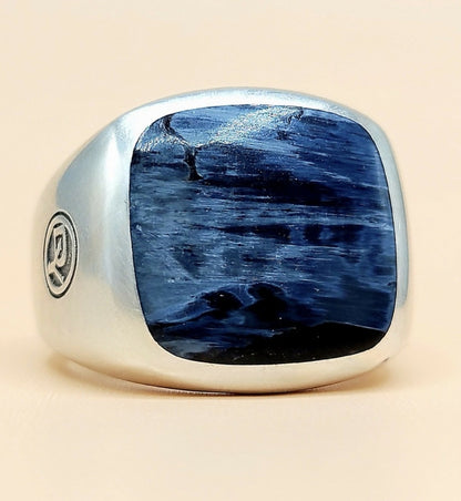 David Yurman Exotic Stone Ring in Sterling Silver With Pietersite