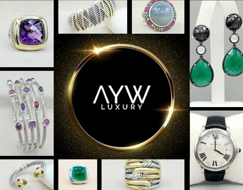 Welcome to AYW Luxury, where we pride ourselves on our selection of pre-owned designer jewelry brands such as David Yurman, John Hardy, Lagos and more! Each item has been hand-selected, inspected and is GUARANTEED 100% AUTHENTIC