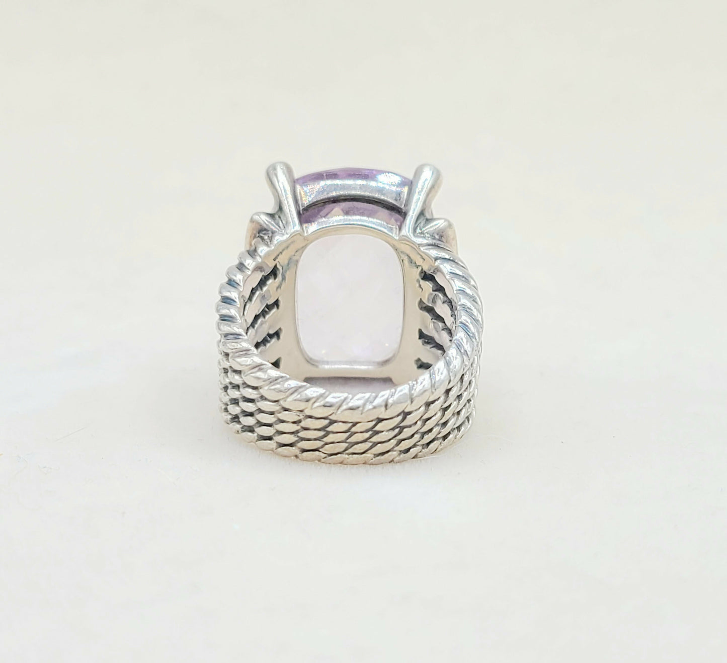    David Yurman Wheaton 20×15 Lavender Amethyst Diamond Ring