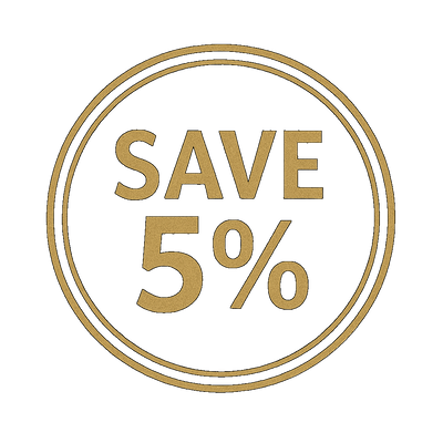 5 PERCENT OFF