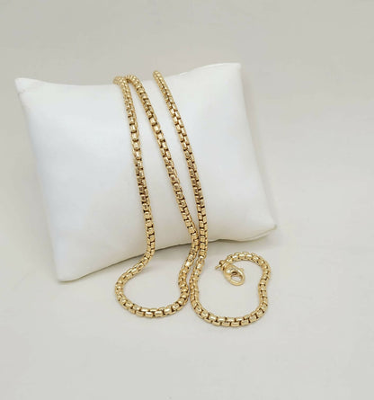 David Yurman 3.4mm Box Chain Necklace In 18k Yellow Gold , 24”